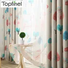 Новинки Topfinel шторы в детекую шторы для гостиной спальни дерево узор дизайн окна занавески в детскую прекрасные дети шторы