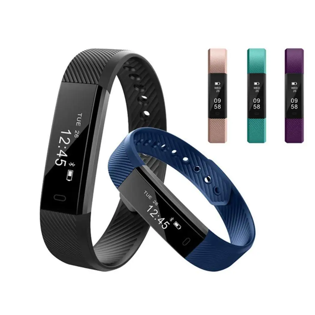 Waterproof Digital Display Buckle Closure USB 2.0 Touch Square IP65 Smart Bracelet Health Wristband SmartBand for man women | Электроника