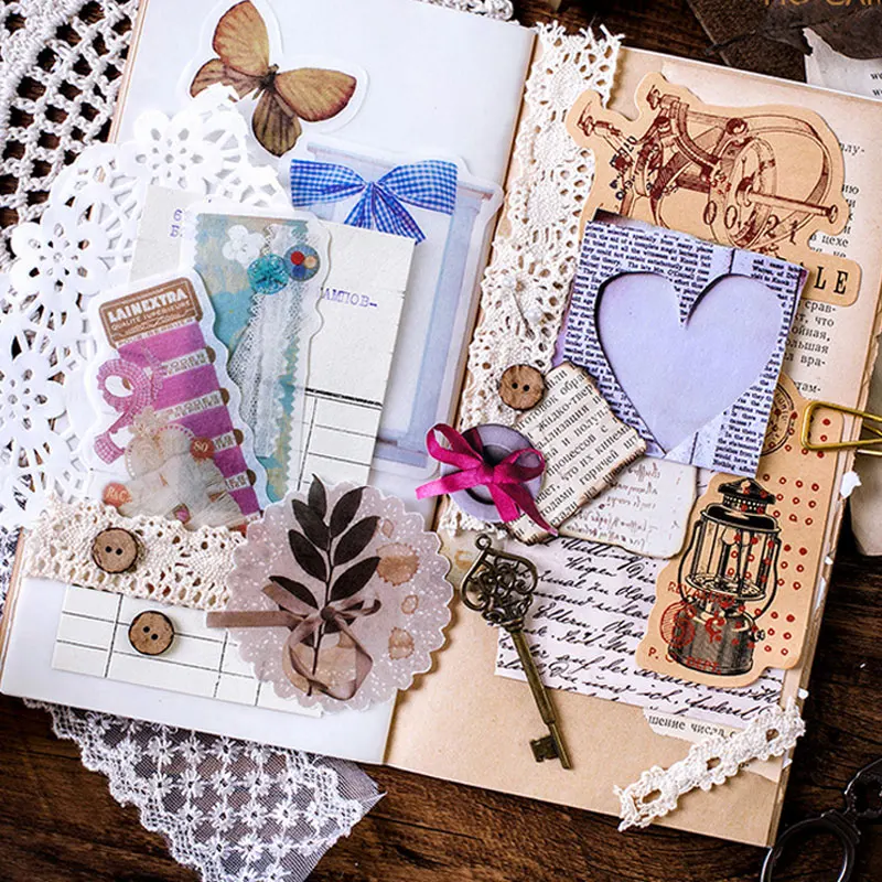 45 шт. винтажная наклейка для продуктового магазина детская бумажная ручная