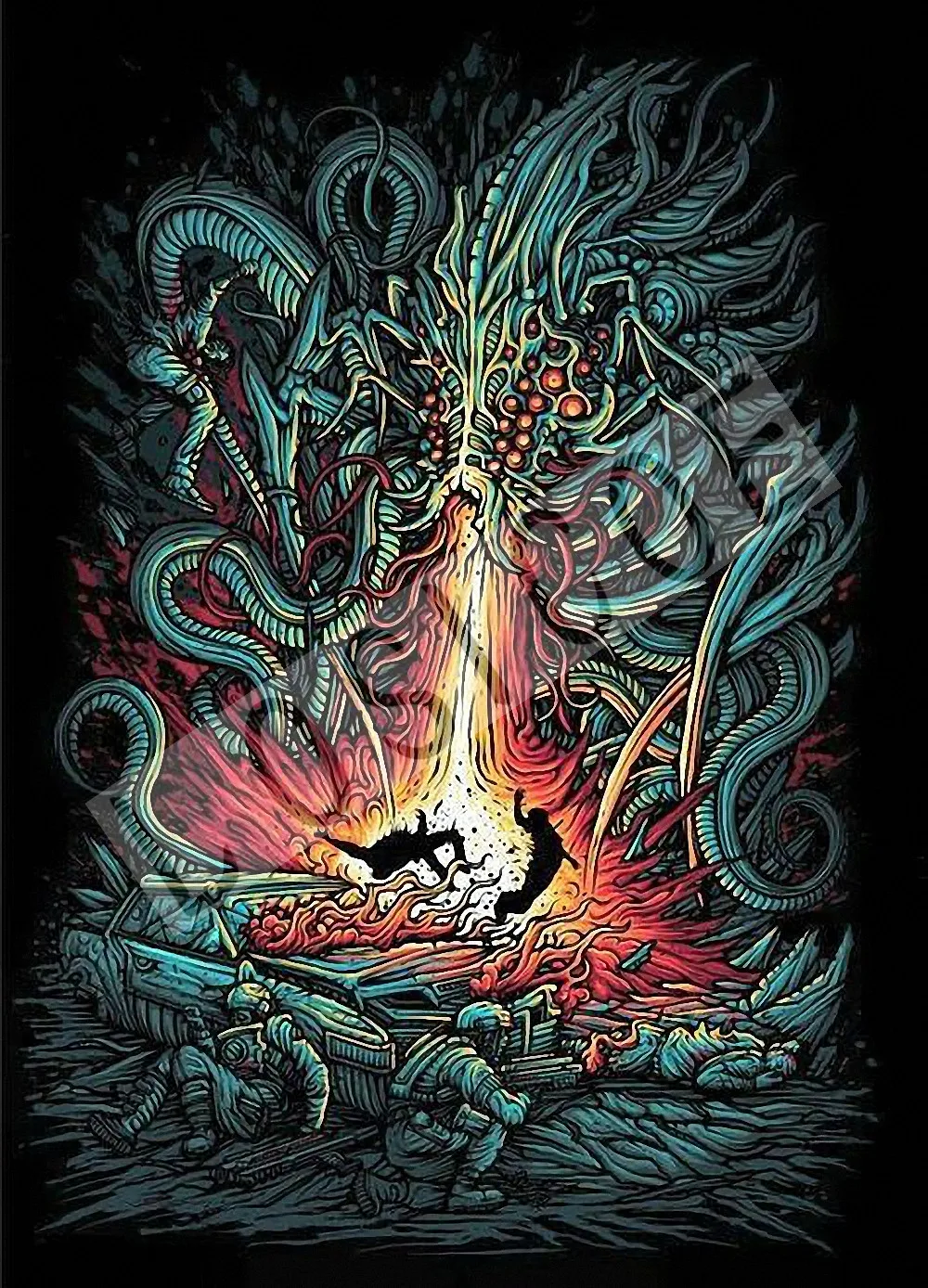 30X42 см gig poster | Thrash Metal Poster череп Heavy Dope Рок н ролл винтажный Kraft Paper Настенный декор