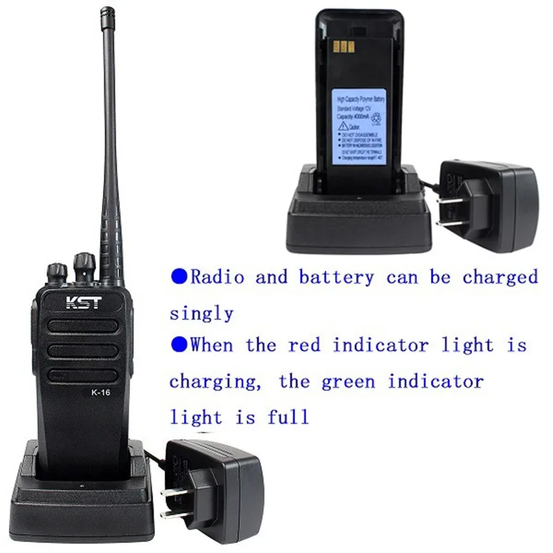 Новое высокое Мощность 12 Вт иди и болтай Walkie Talkie “иди KST K 16 Каналы VOX CTCSS /DCS SQL