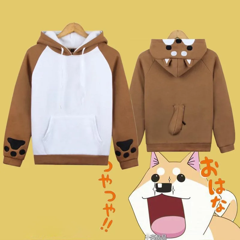 Толстовки с капюшоном толстовки для косплея Сиба ину Хаски Тоторо толстовка