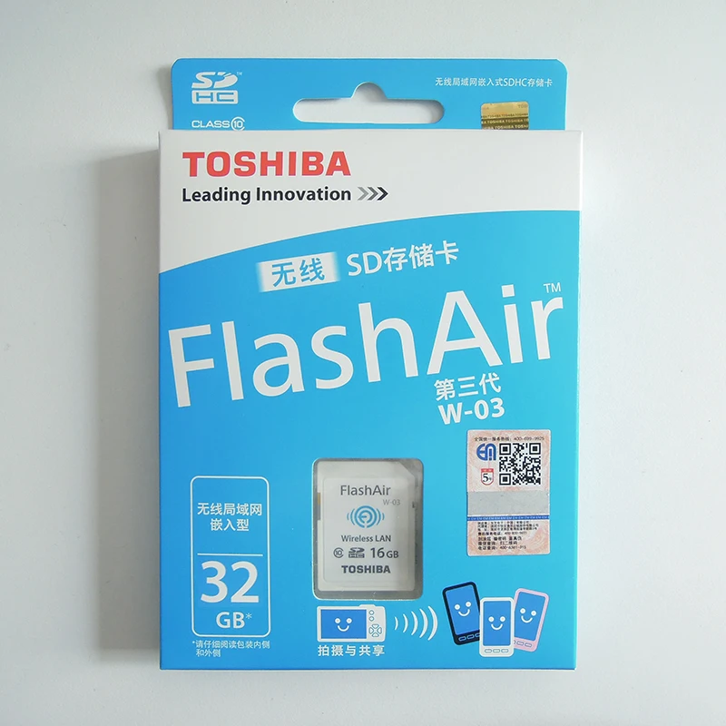 100% Оригинальные Toshiba флэш Air карты памяти 32 ГБ Wi Fi SD КАРТЫ Class 10 Беспроводной Карта