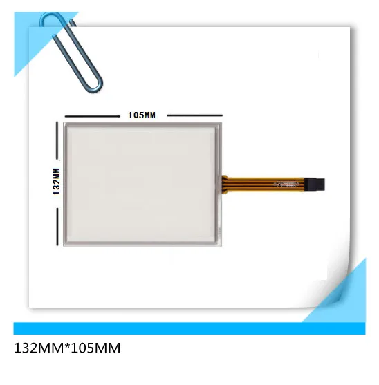 

Free shipping 5.7 inch 132*105 resistive touch screen industrial grade 4 hole pin headers 132MM*105MM AMT9105