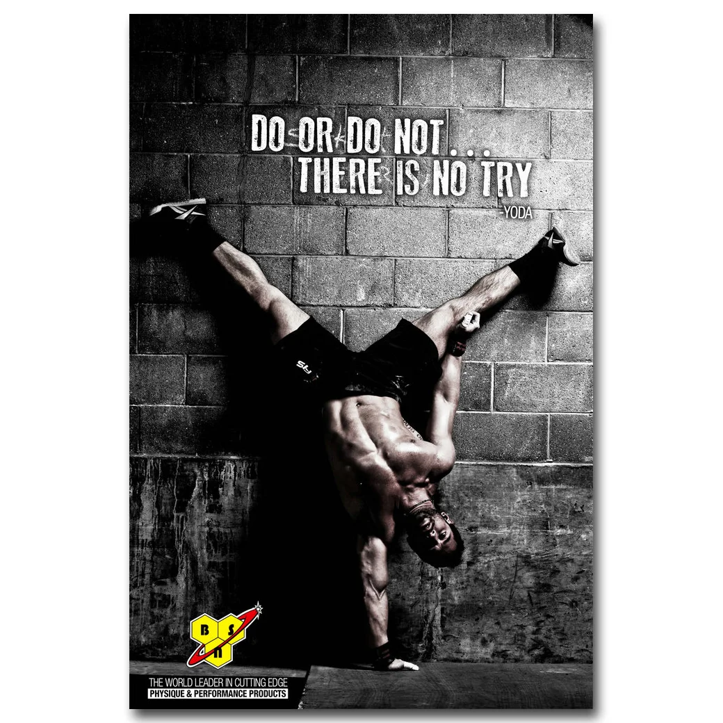 Bodybuilding Motivational Quote Art Silk Poster Print 13x20 24x36 inch Fitness Exercise Picture for Modern Gym Room Decor 001 | Дом и сад
