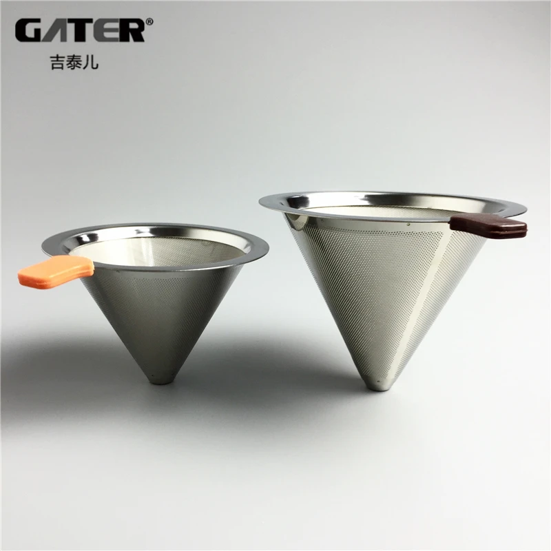 GATER многоразовая нержавеющая сталь корзинки для фильтрации кофе постоянный