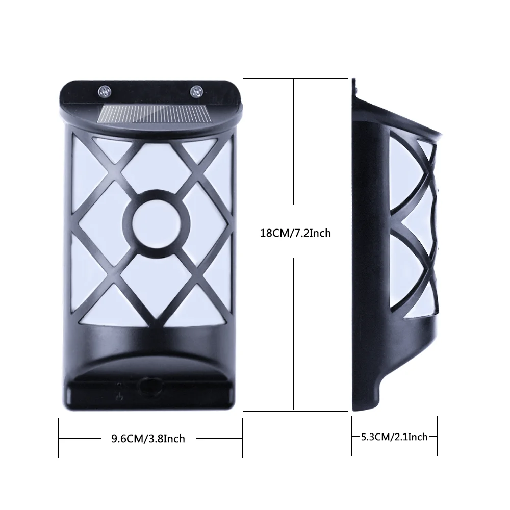 Solar Lamp Flickering Flames Lights Wall IP65 Waterproof Night Light 66 LEDs Outdoor Decoration | Освещение