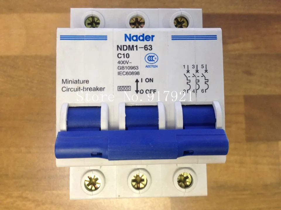 

[ZOB] The letter NDM1-63 Nader genuine new C40 C16 C50 C10 mini circuit breaker 3P40A 3P16A 3P50A 3P10A air switch --10PCS/LOT