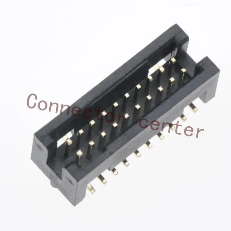 Двухрядный штыревой разъем SMD 1 27 мм шаг 2*10 20 контактов высота 5 8 мм|pin header smt|pin