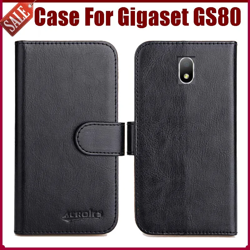 Горячая распродажа! Чехол Gigaset GS80 Новое поступление 6 цветов роскошный кожаный