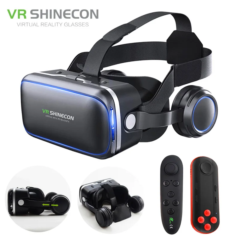 Стереогарнитура Shinecon 6 0 Pro 3D очки виртуальной реальности Google VR гарнитура с