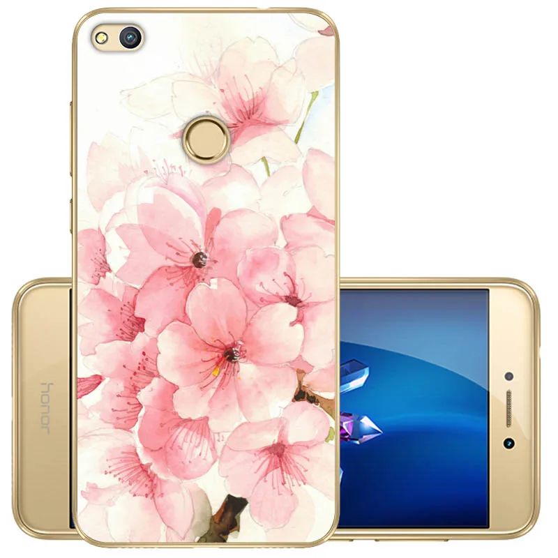 Чехол для Huawei honor 8 lite Мягкий Силиконовый ТПУ чехол 5 2 дюйма задняя защитная крышка