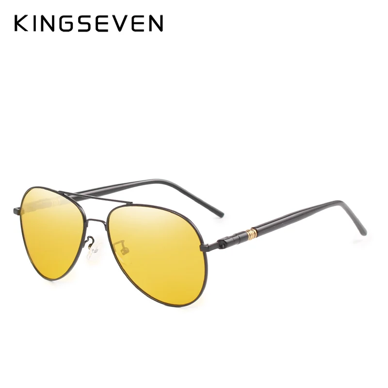 Мужские и женские солнцезащитные очки KINGSEVEN брендовые поляризационные с ночным