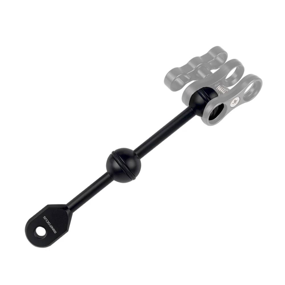 Double Ball Head with YS Arm System CNC Aluminium Connector for Strobe/video Light and Diving Underwater Camera Handle Tray | Электроника