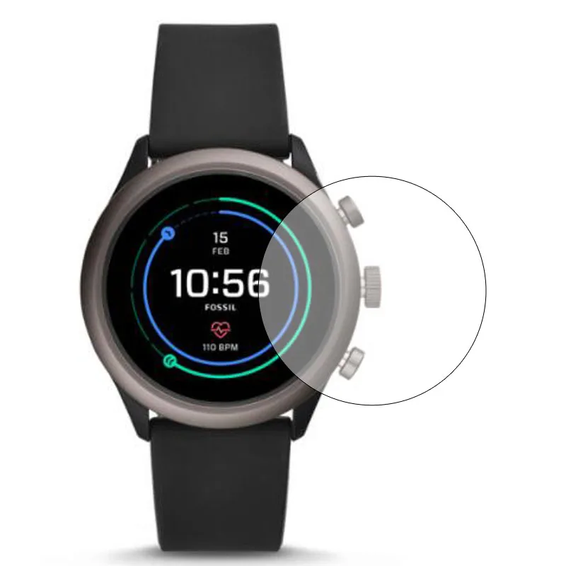 Прозрачная защитная пленка из закаленного стекла для часов Fossil Sport чехол смарт 41