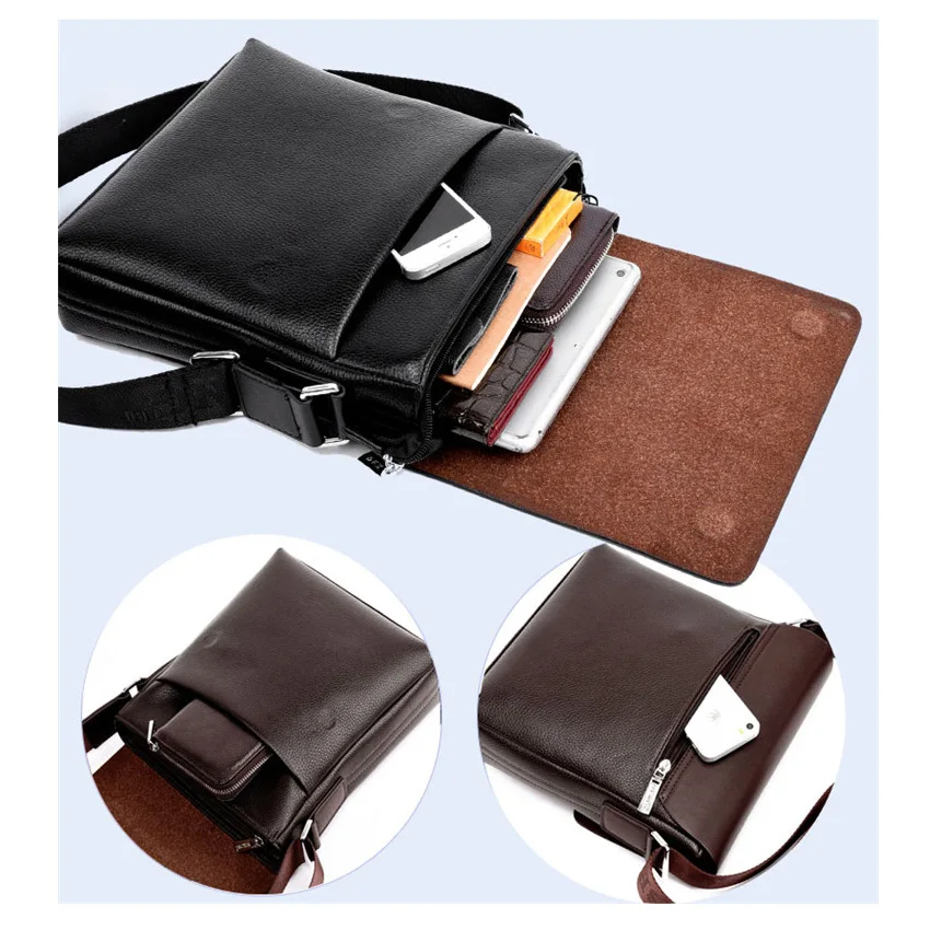 Мужская сумка мессенджер VORMOR винтажная дизайнерская через плечо 2020|men crossbody bag|men