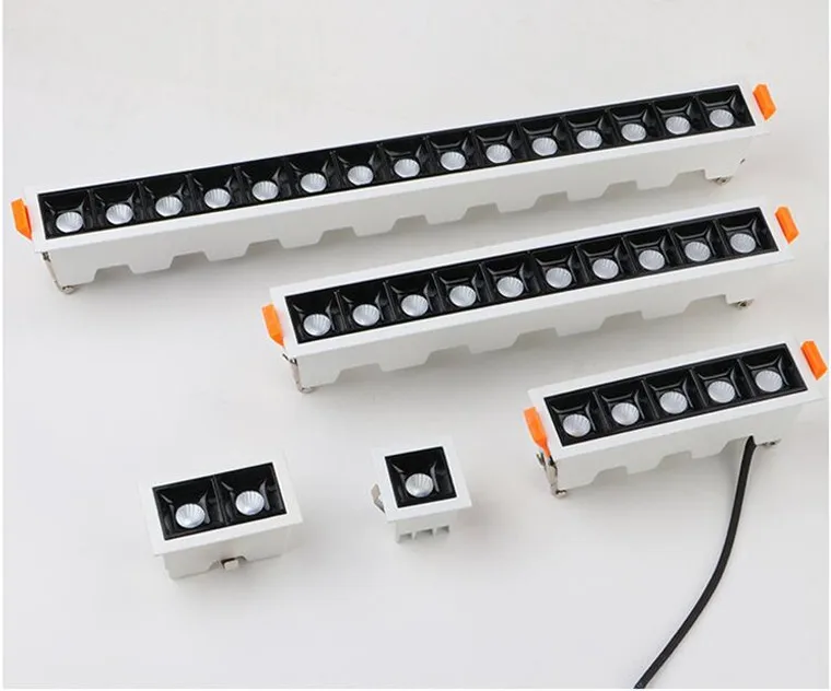 Square Micro Recessed Dimmable LED Downlights 4W10W20W30W COB LED Ceiling Lamp AC110V~220V LED Wall Spot Lights Indoor Lighting