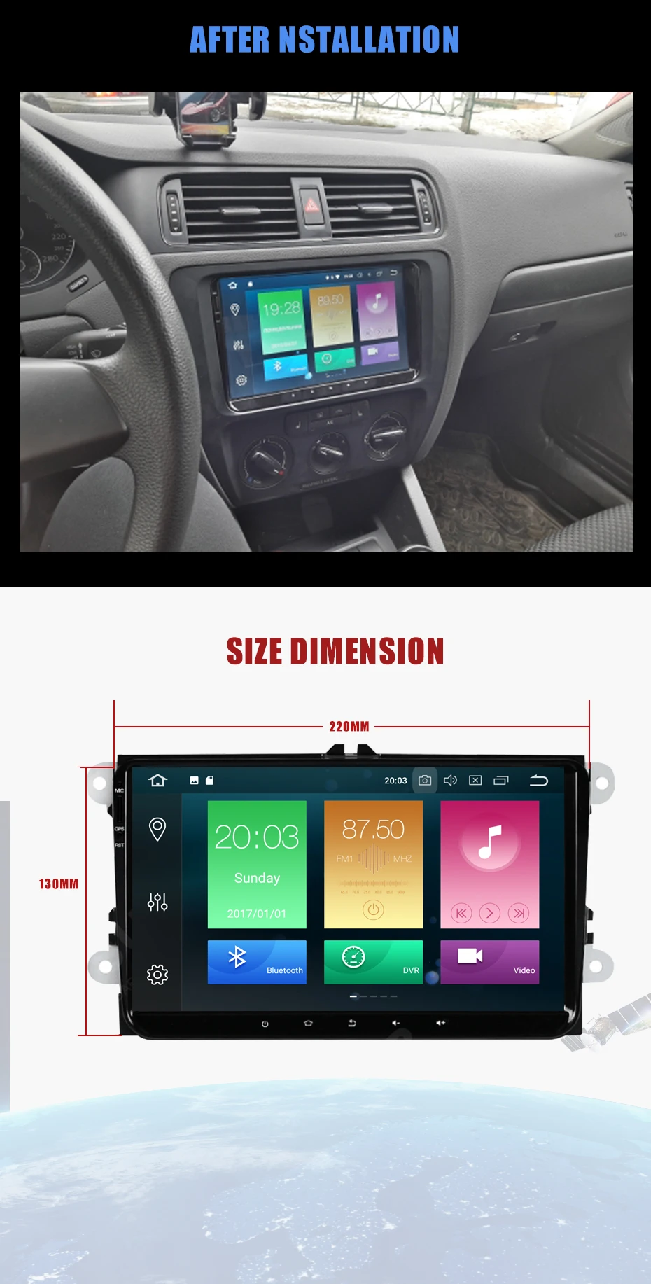 KANOR 4+ 32G ips 2 din android 9,0 Автомагнитола для passat b5 b6 golf 5 6 Tiguan BORA polo caddy автомобильный мультимедийный плеер