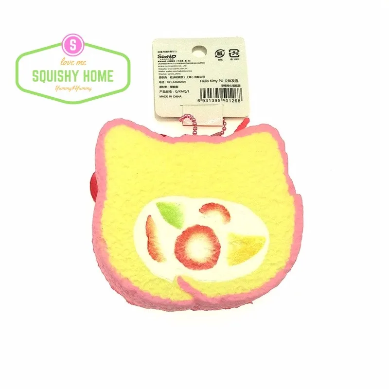 Kuutti мягкое 30 шт. аутентичный Jumbo Cat медленно поднимающийся мягкий рулонный торт хлеб милый кавайный телефонный ремешок Пылезащитная заглушка антистресс