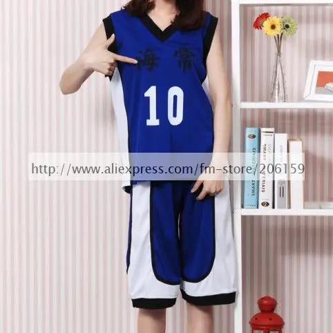 Костюм для косплея Kuroko no Basuke мальчиков баскетбольная рубашка № 10 | Тематическая