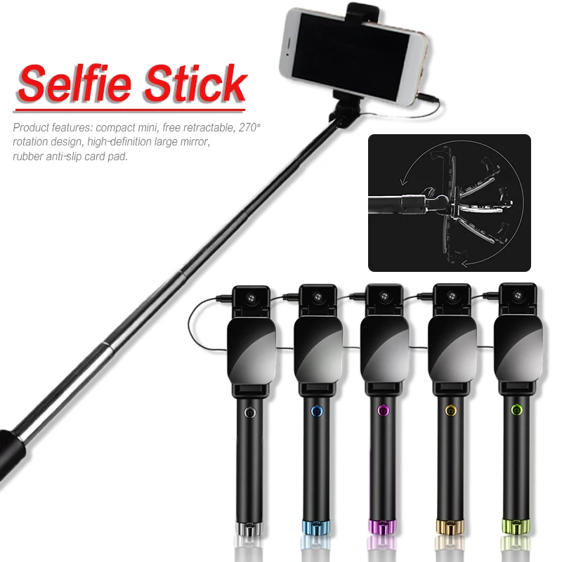 2020 Новый Многофункциональный Мини селфи палка линия управления для мобильного