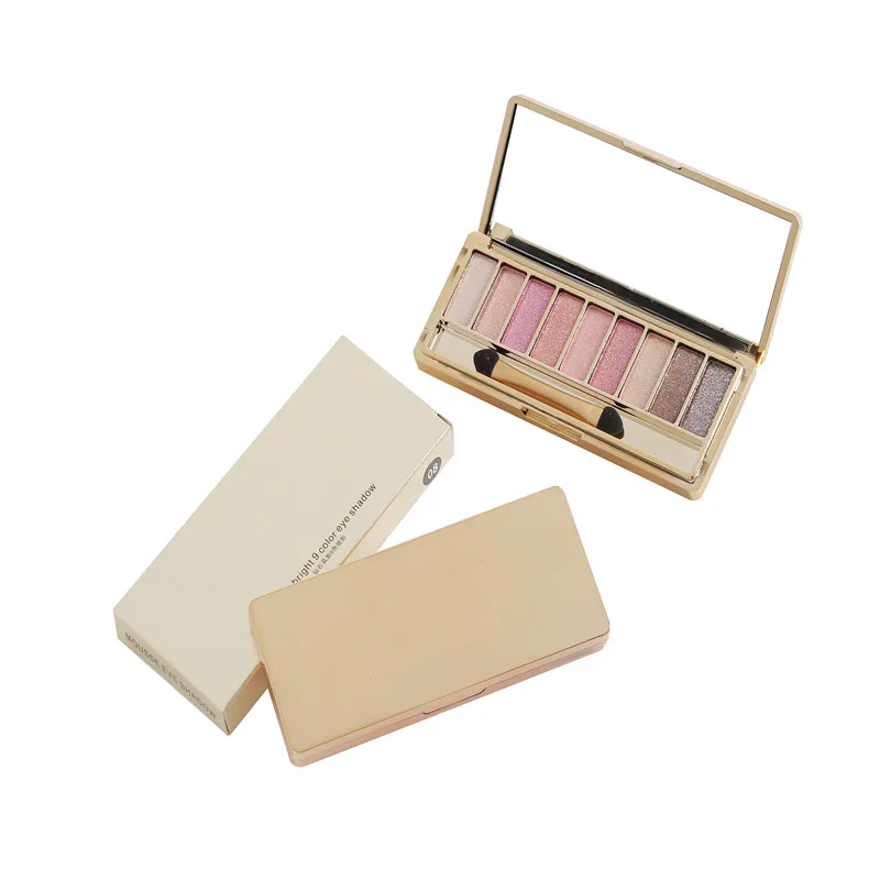 9 цветов модные тени для век Палитра матовые макияж телесный косметический набор