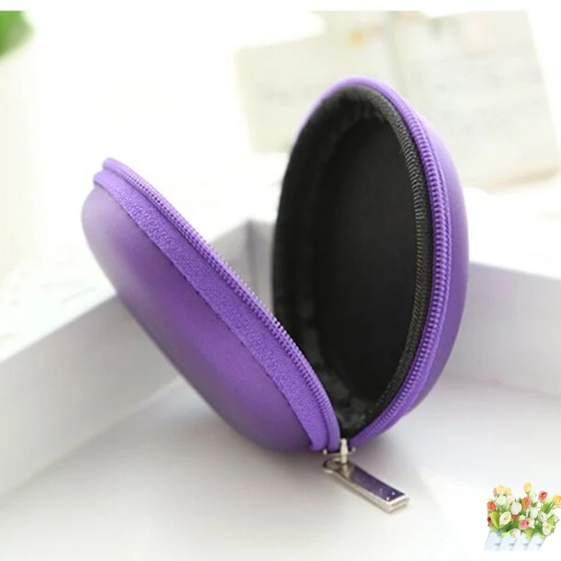 pink color Earphone Storage Pouch Case Charms Bag Earbud Headphone Carrying | Электроника