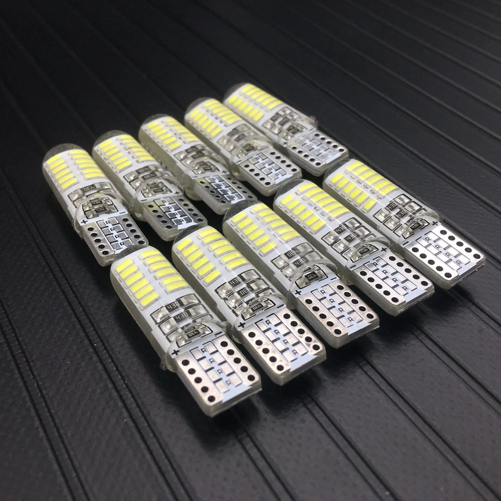 T10 3014 W5W 24 SMD 194 168 2825 192 DC12V белый CANBUS автомобиля светодиодный внутренний