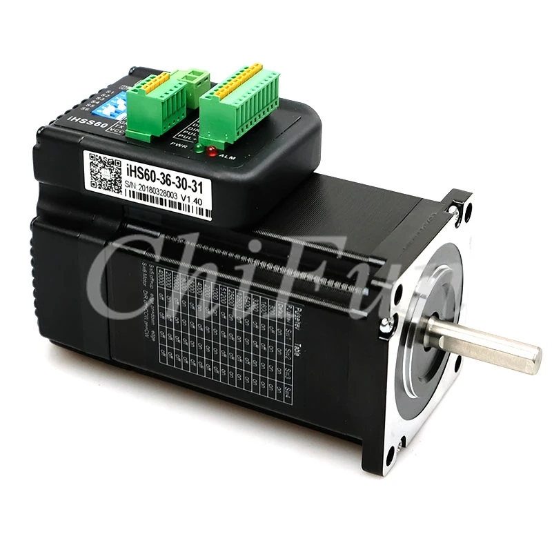 JMC IHS60 36 30 31 NEMA24 интегрированный Цифровой Открытый цикл шаговый двигатель 3N. m DC36V