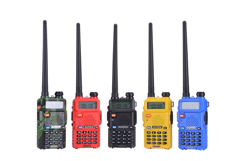 Baofeng UV-5R портативная рация Двухдиапазонная профессиональная 5 Вт UV 5R Ham двухстороннее радио UV5R портативная охотничья радиостанция КВ трансивер