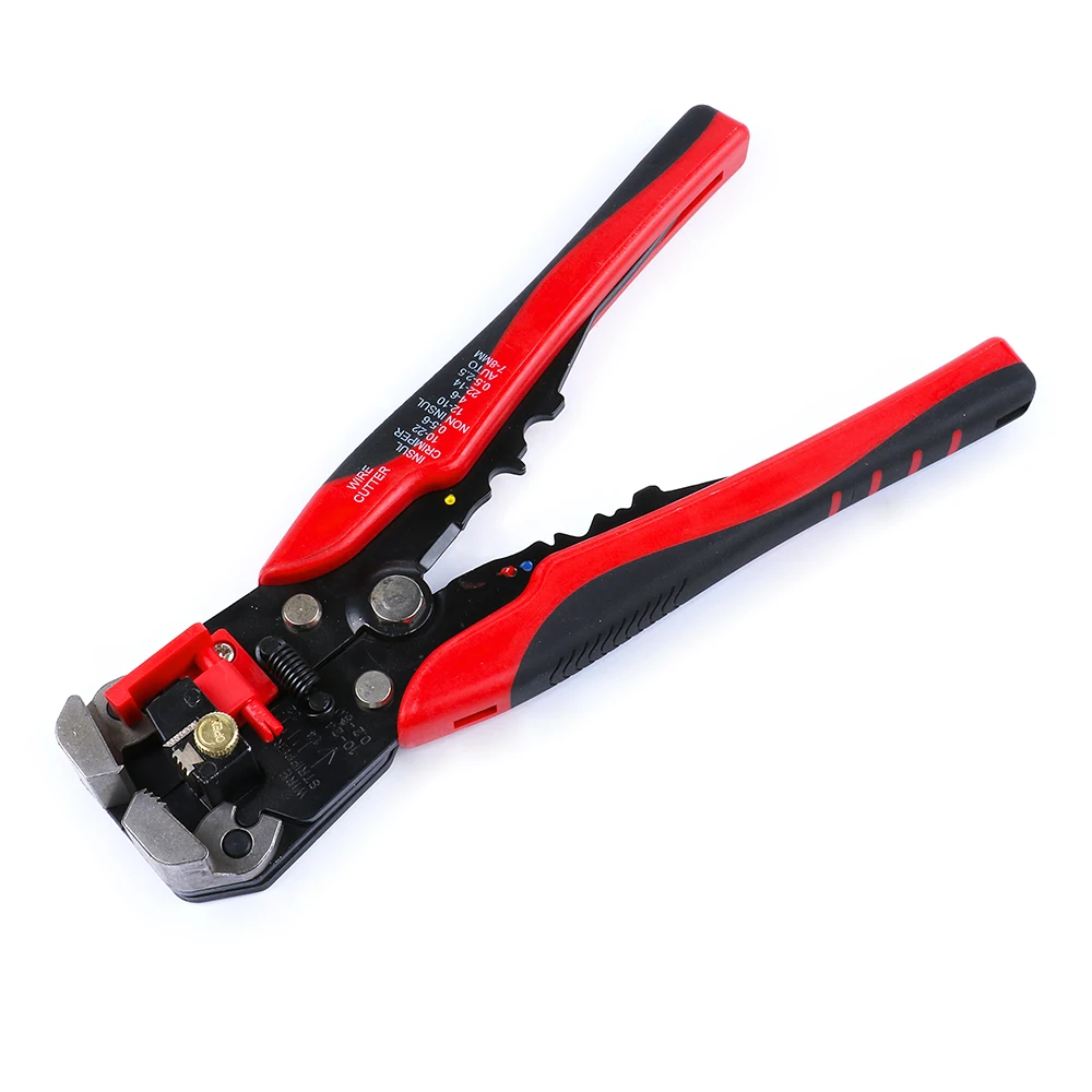 HS-D1 self-adjusting multi-function stripping crimper plier 0.2-6mm2 AWG24-10(Red/Yellow option