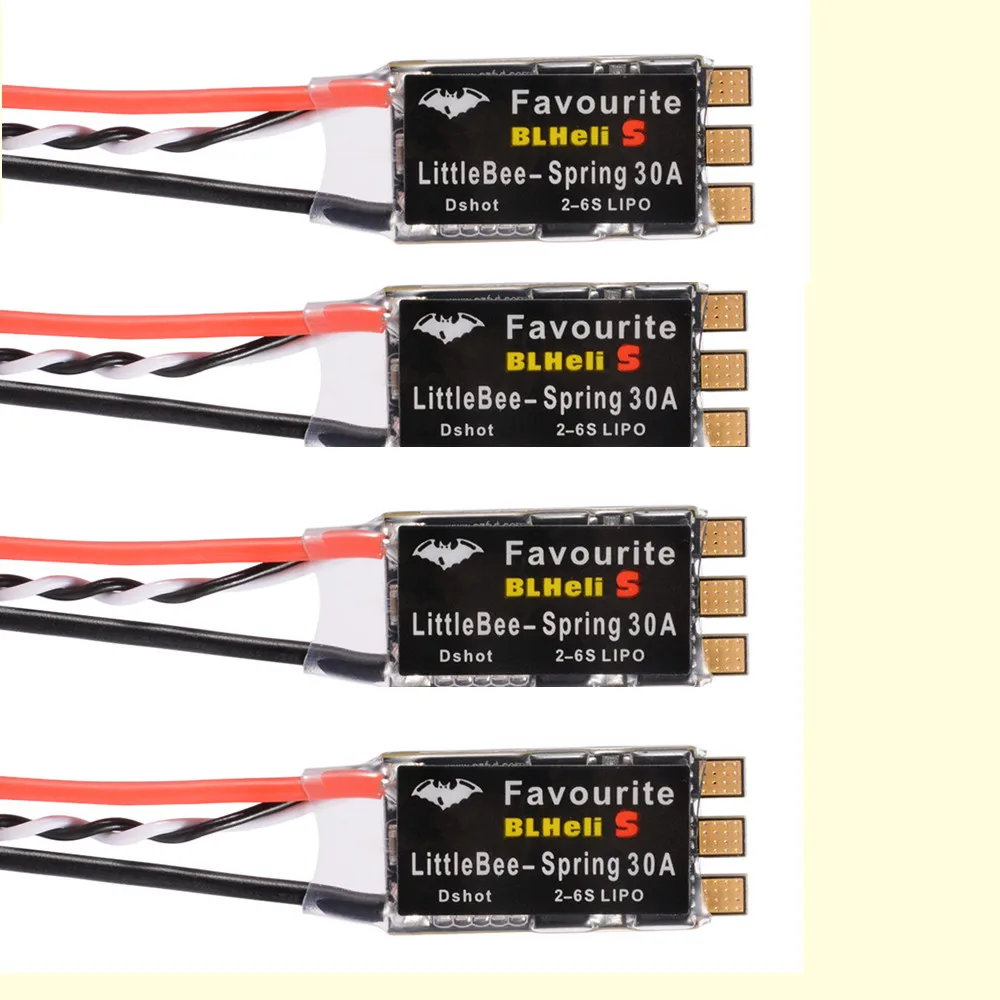 LittleBee 30A S FVT BLlheli s SPRING ESC 2 6S поддерживает multishot DSHOT Oneshot42 OneShot125 Мультикоптер|Детали и