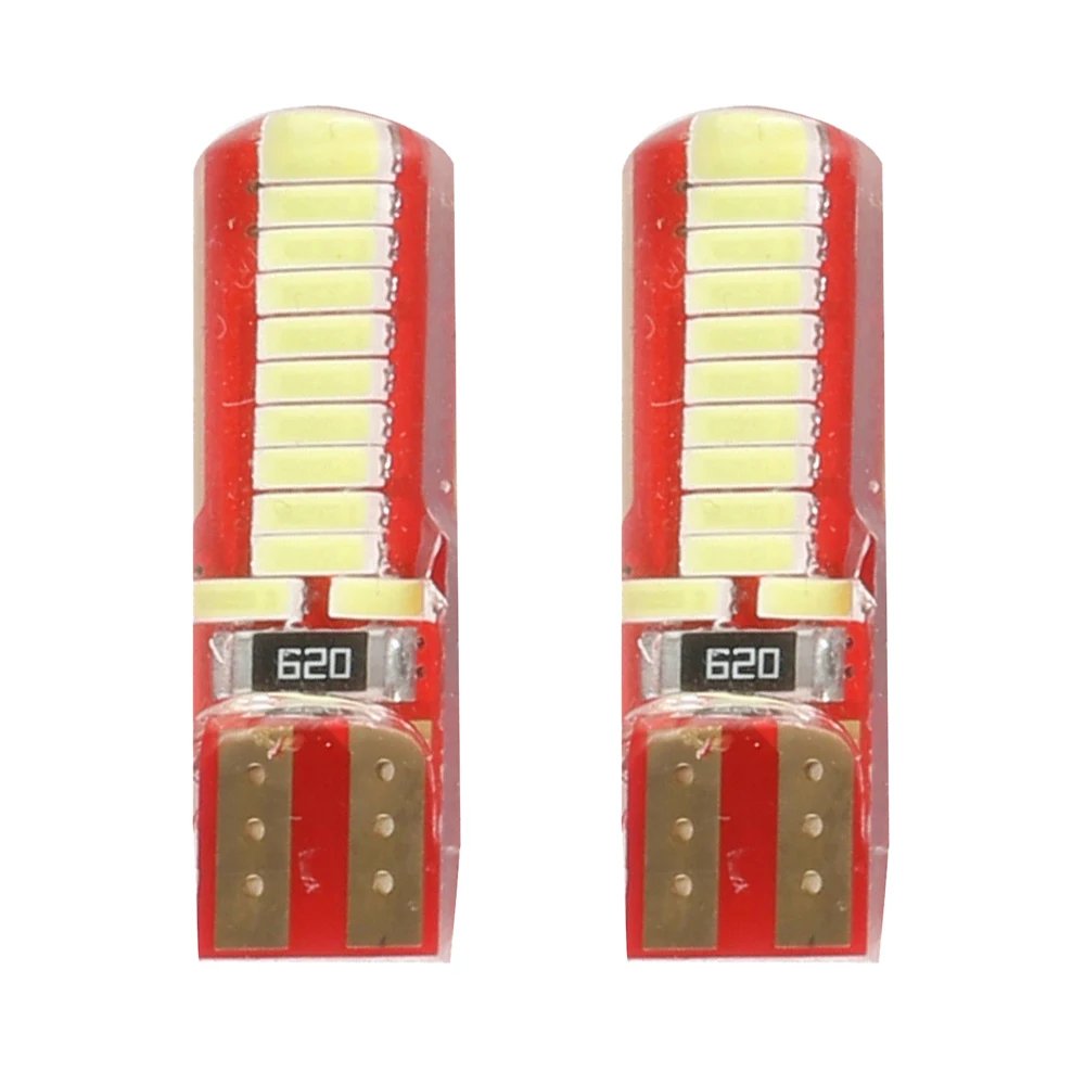 2 шт. Автомобильные светодиодные лампы T10 4014 24SMD 6500K | Автомобили и мотоциклы