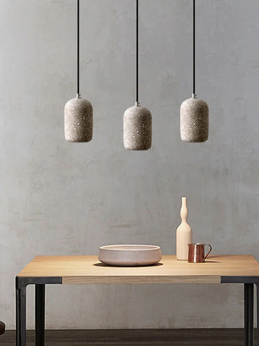 Vintage Dining Room LED Pendant Lamp Nordic Industrial Wind Cement Light Cafe Bar Home Deco Hanglamp Lighting Luminaire | Освещение