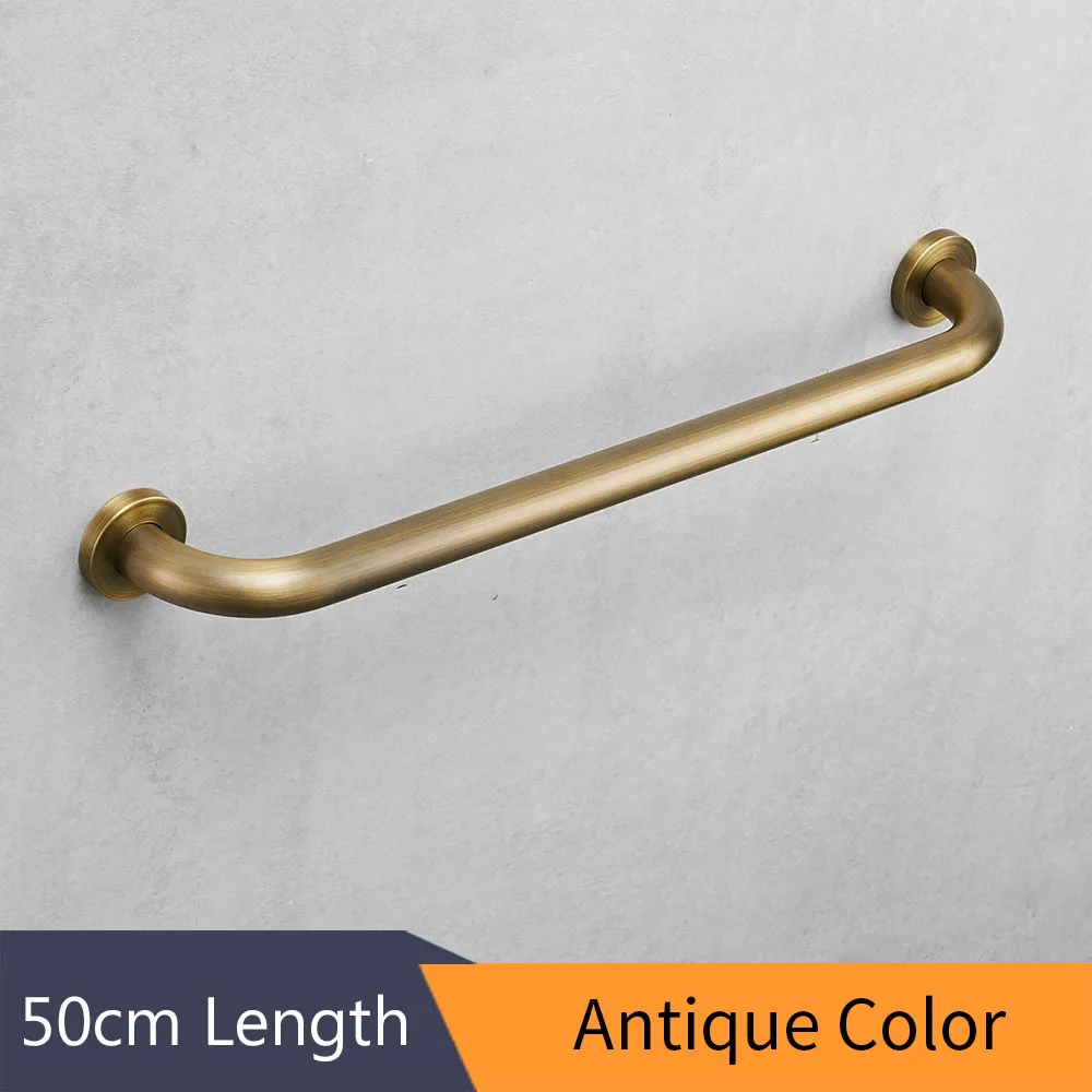 Antique-50cm Поручень лестничных перил античная латунь настенный поручень для ванной ручкой Ванна поручень Туалет пожилых поручень безопасности дома WF-811530 - Цвет: Antique-50cm