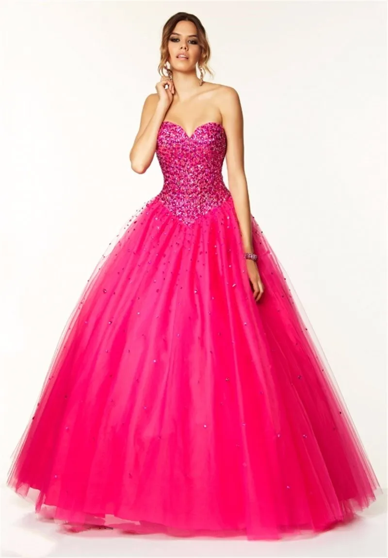 2017 Новых Прибытие Sexy Длинные Бальное платье Pageant Платья для женщины Vestidos De 15 Anos
