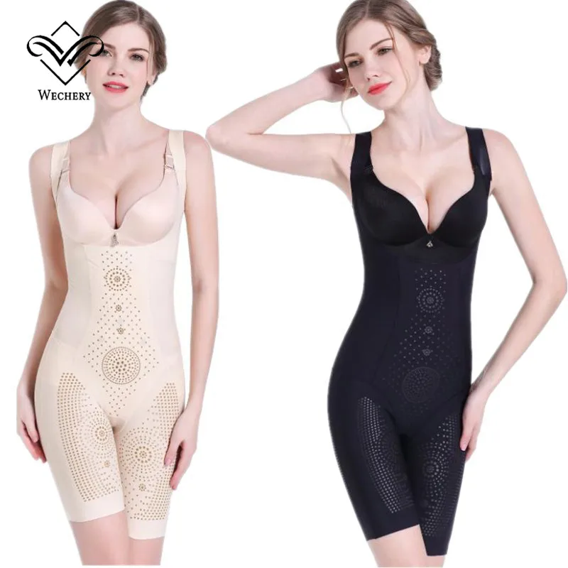 Wechery тонкий Body Shaper летние женские боди вяжущих веществ и Шейперы размера плюс