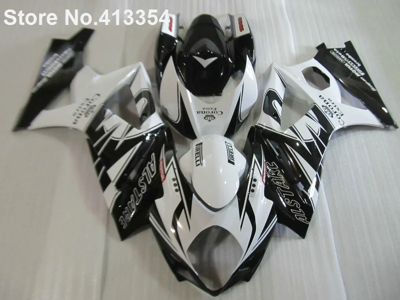 Комплект обтекателей для Мотоцикла Suzuki GSXR 1000 07 08 белый и черный Обтекатели GSXR1000