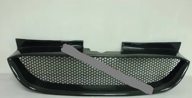 

Front Upper Center Grille Grill Trims Black carbon fiber For ROHENS-Coupe 2009 1PC