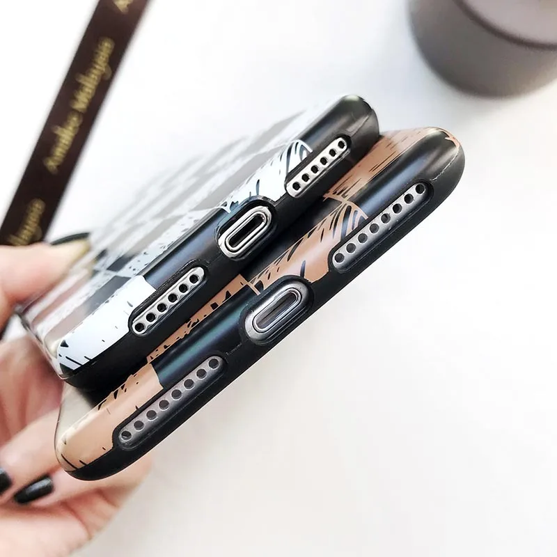 POBLU для Iphone XS Max XR блестящее геометрическое квадратное роскошное леопардовое