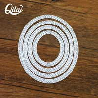 oval frame qitai 4pcsset metal cutting dies for diy scrapbooking photo album decorative embossing paper cards die cutters md228