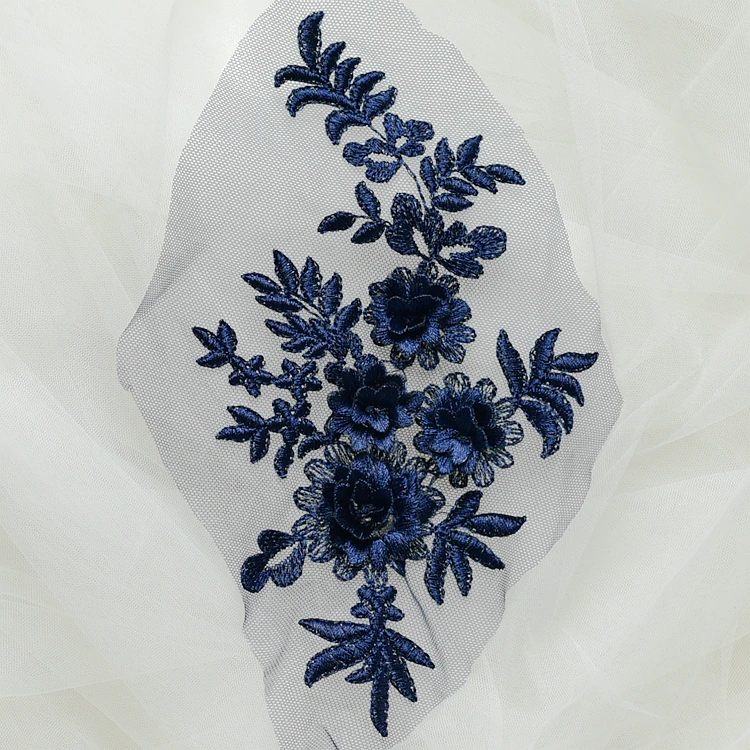 Многоцветная 3D вышивка кружевной патч для рукоделия материал изготовления