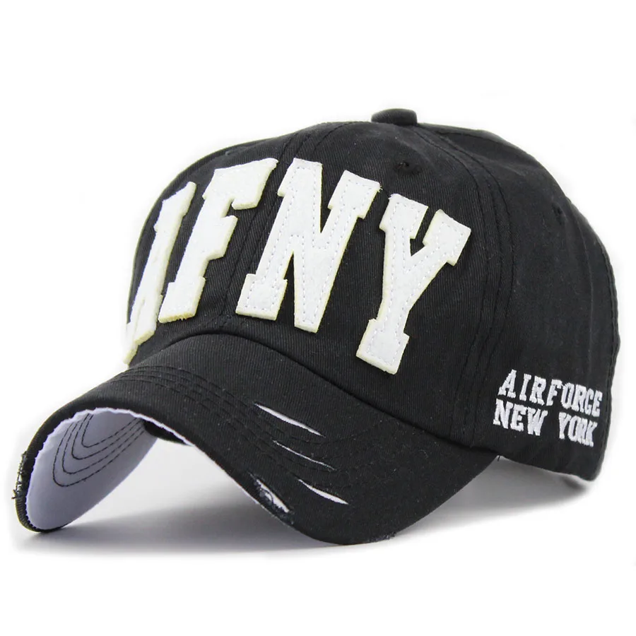 Black Новая модная брендовая бейсбольная кепка AFNY Snapback, Спортивная Кепка Snapback, Кепка для хип-хопа s, полностью закрытая Кепка для папы, солнцезащитные шапки Gorras для мужчин и женщин JS009 - Цвет: Black