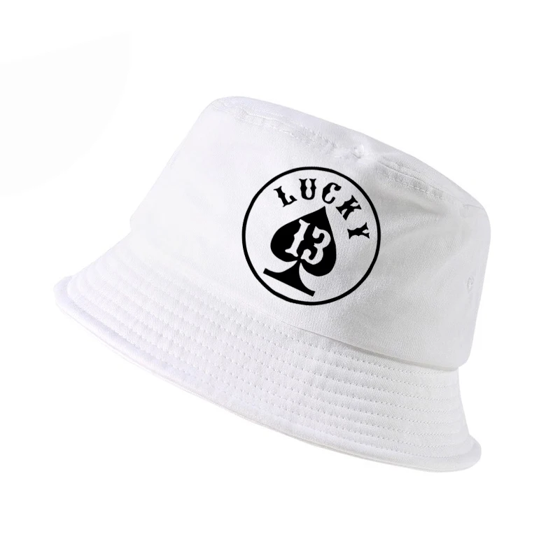 

Fashion k pop Men fishing hat Lucky NUMBER 13 summer outdoor hunting panama fisherman hat
