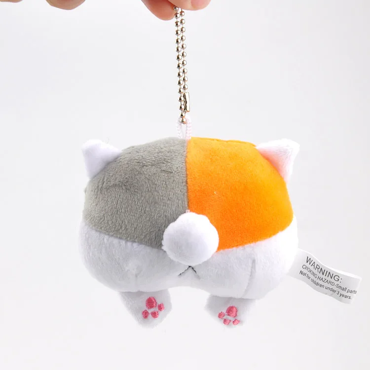 Корейский Кот приклад плюшевая Подвеска Игрушка Кукла рынок раскладушка кукла плюшевый брелок случайным образом подготовить 8 см wj04