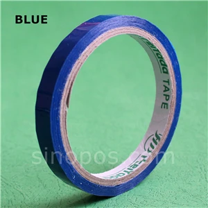 blue Цветные уплотнительные ленты сумки 12 мм, сумка для продуктов Шейная упаковочная лента в рулоне диспенсер крепежная стяжка самоклеящаяся розничная торговля - Цвет: blue
