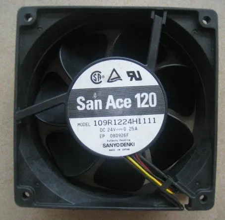 

Подлинный Sanyo 120*120*38MM 24V 0.25A 109R1224H1111 Вентилятор охлаждения