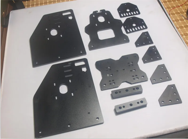 SWMAKER Openbuilds 3D printer OX CNC router gantry plate kit for NEMA 23 motor black color