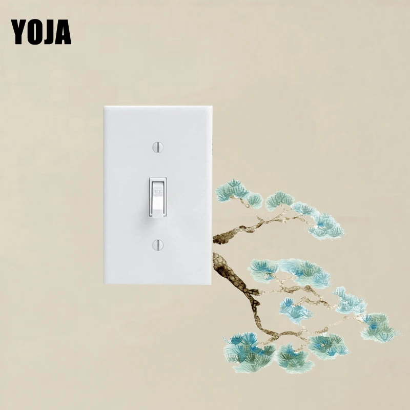 YOJA Lonely красивая сосна современный дизайн модная цветная мультяшная наклейка в