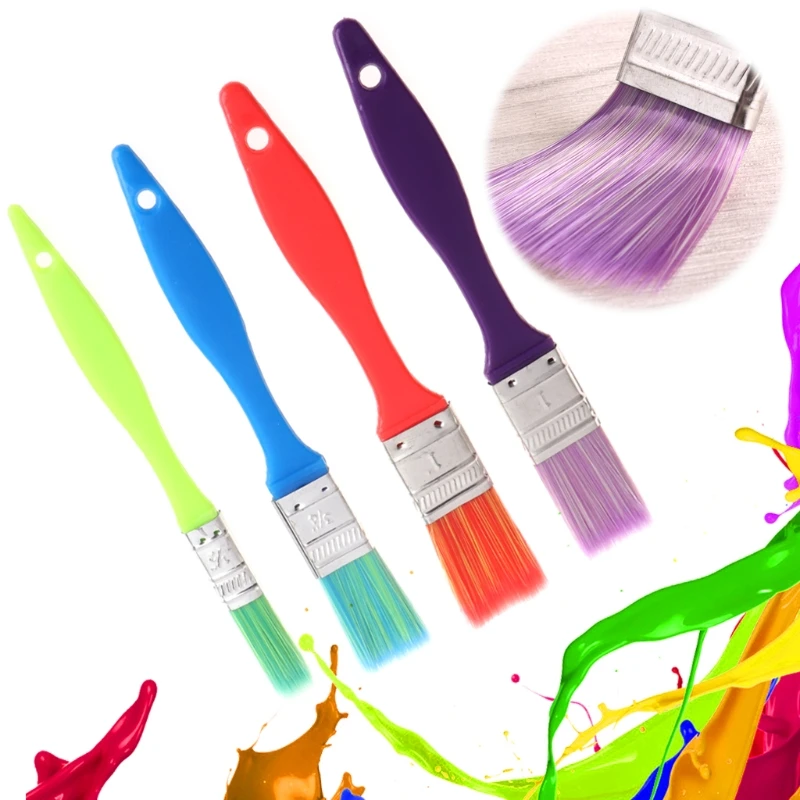 4 шт. нейлоновая краска для волос набор кистей детей акриловая Акварельная